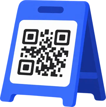 주문용 QR 입간판